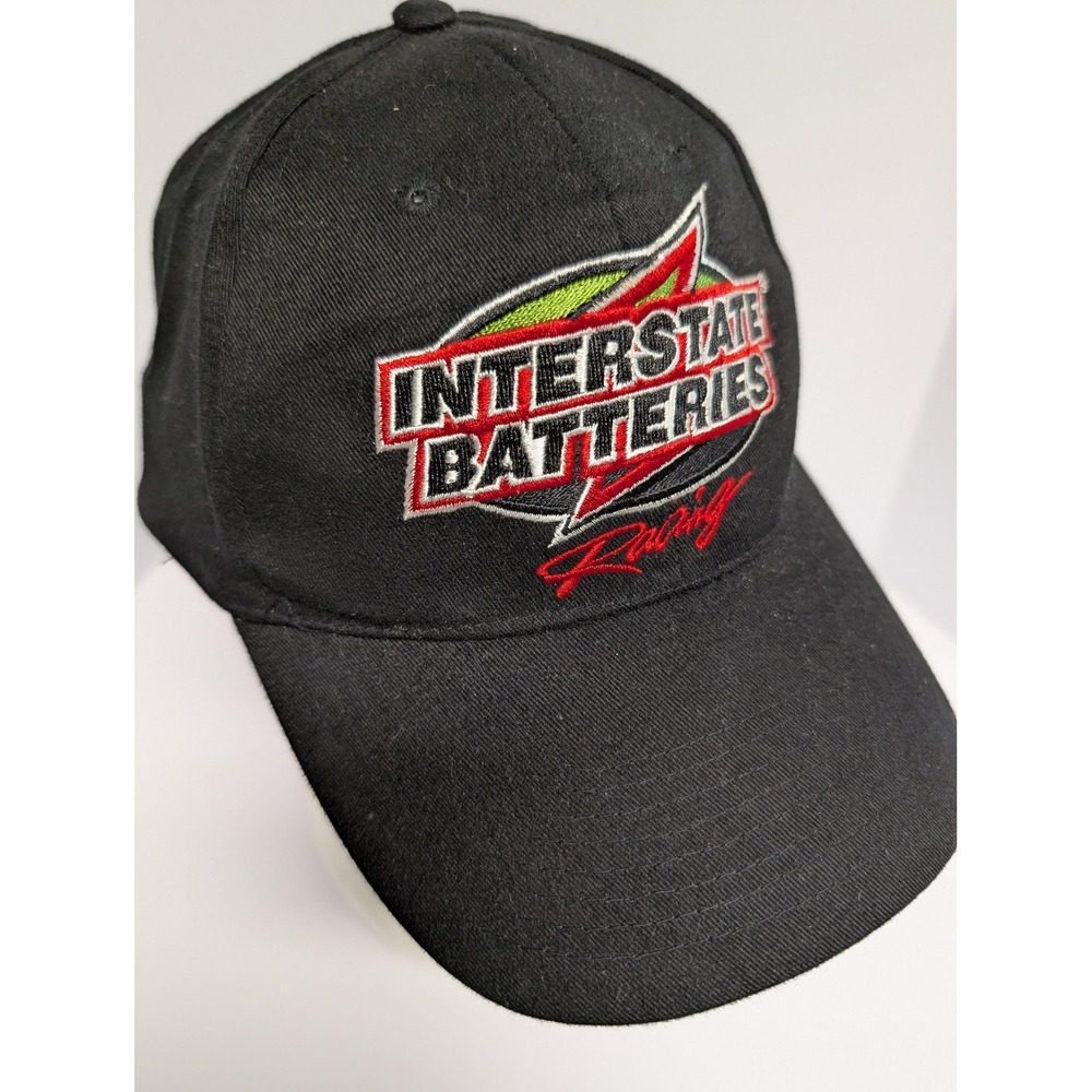Interstate Batteries Racing Hat Cap Snap Back Mens Black NASCAR Racing 18 Auto